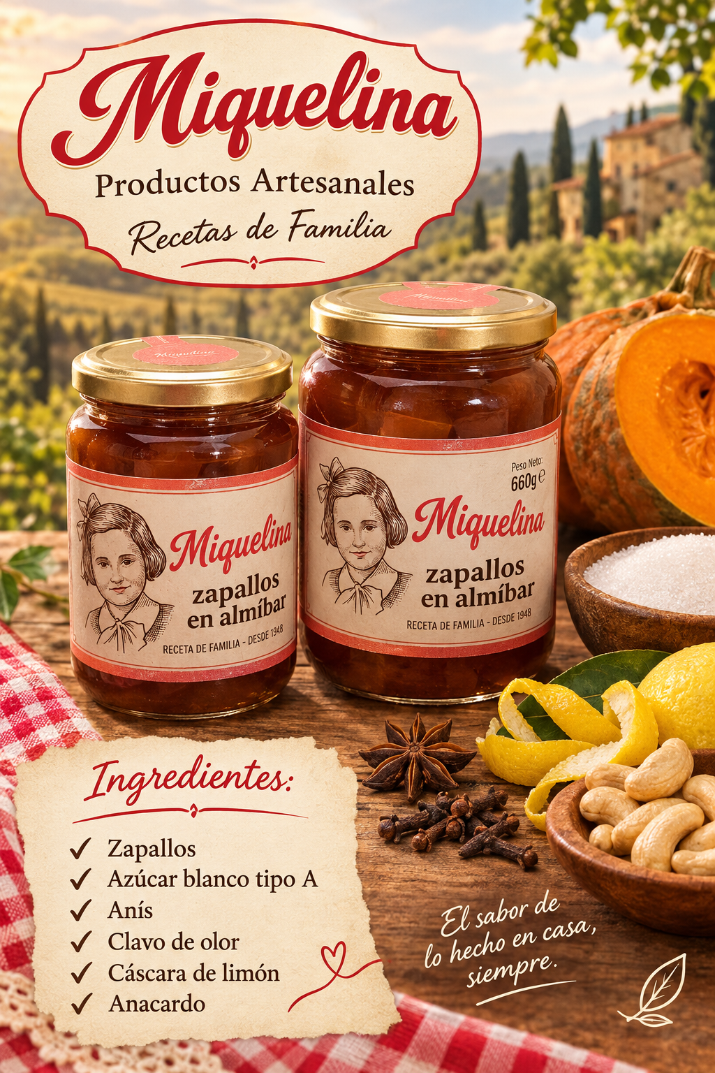 Zapallos en Almíbar